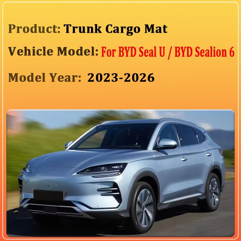 Car Rear Trunk Mats For BYD Se - огляд і ціна Leather Cleaner Interior