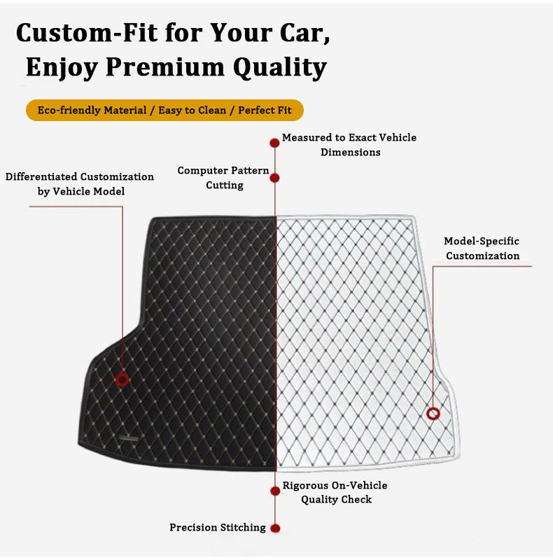 Car Rear Trunk Mats For BYD Se - огляд і ціна Leather Cleaner Interior
