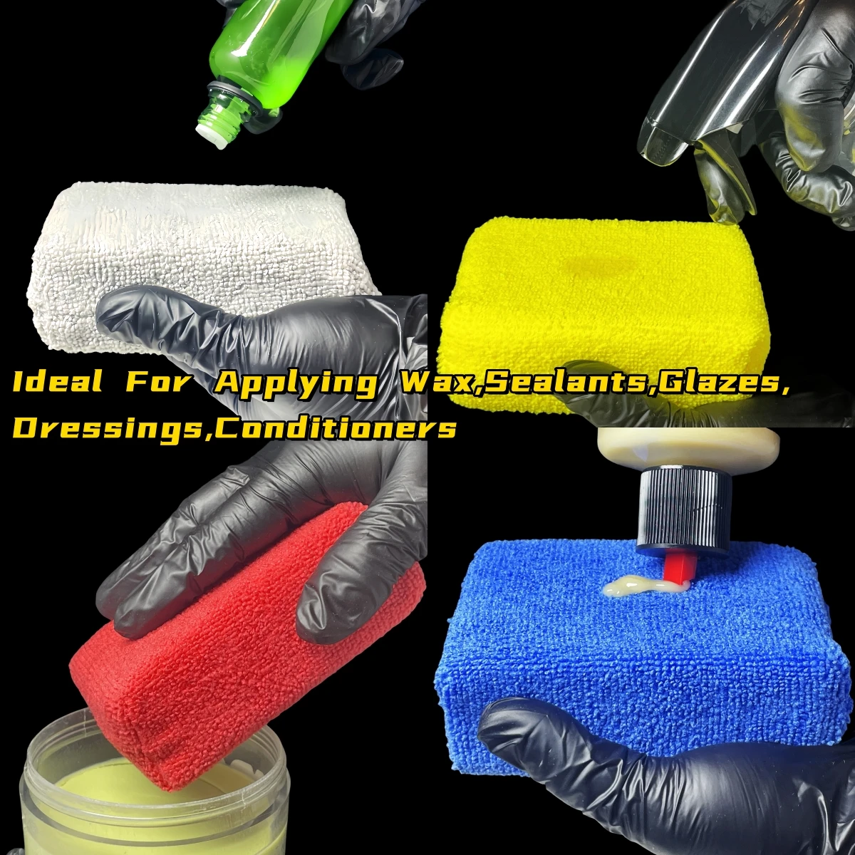 8Pcs Microfiber Car Wax Applic - огляд і ціна Wax Applicator Pad