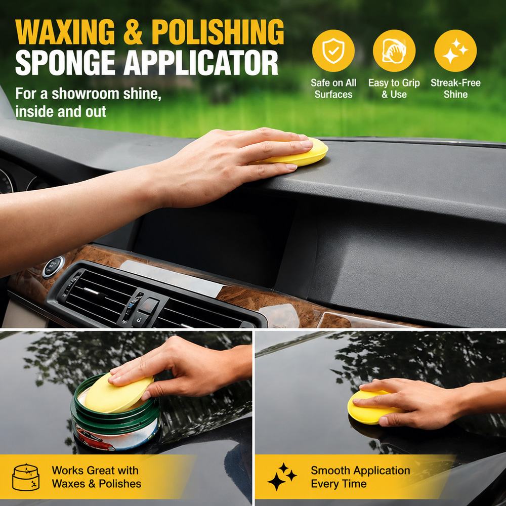 12Pcs Soft Foam Car Wax Applic - огляд і ціна Wax Applicator Pad