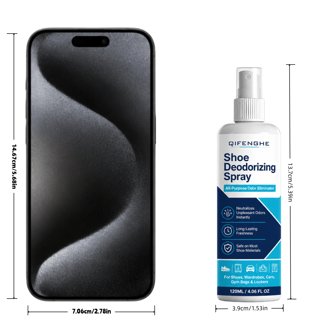 Shoe Deodorizing Spray 120ml - - огляд і ціна Odor Eliminator Car
