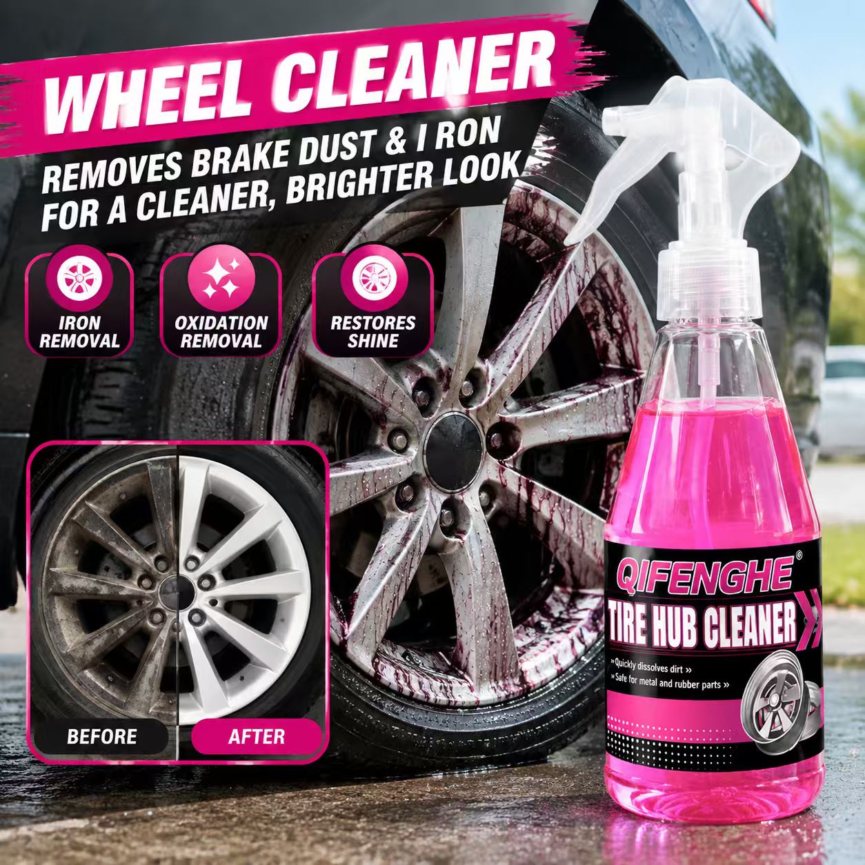 Powerful Wheel Cleaner Spray R - огляд і ціна Wheel Cleaner Alloy