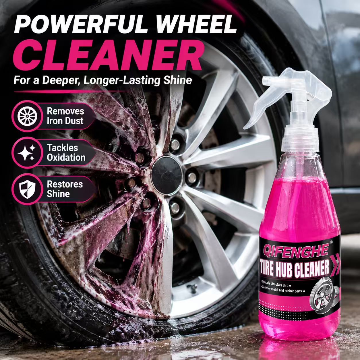 Powerful Wheel Cleaner Spray R - огляд і ціна Wheel Cleaner Alloy