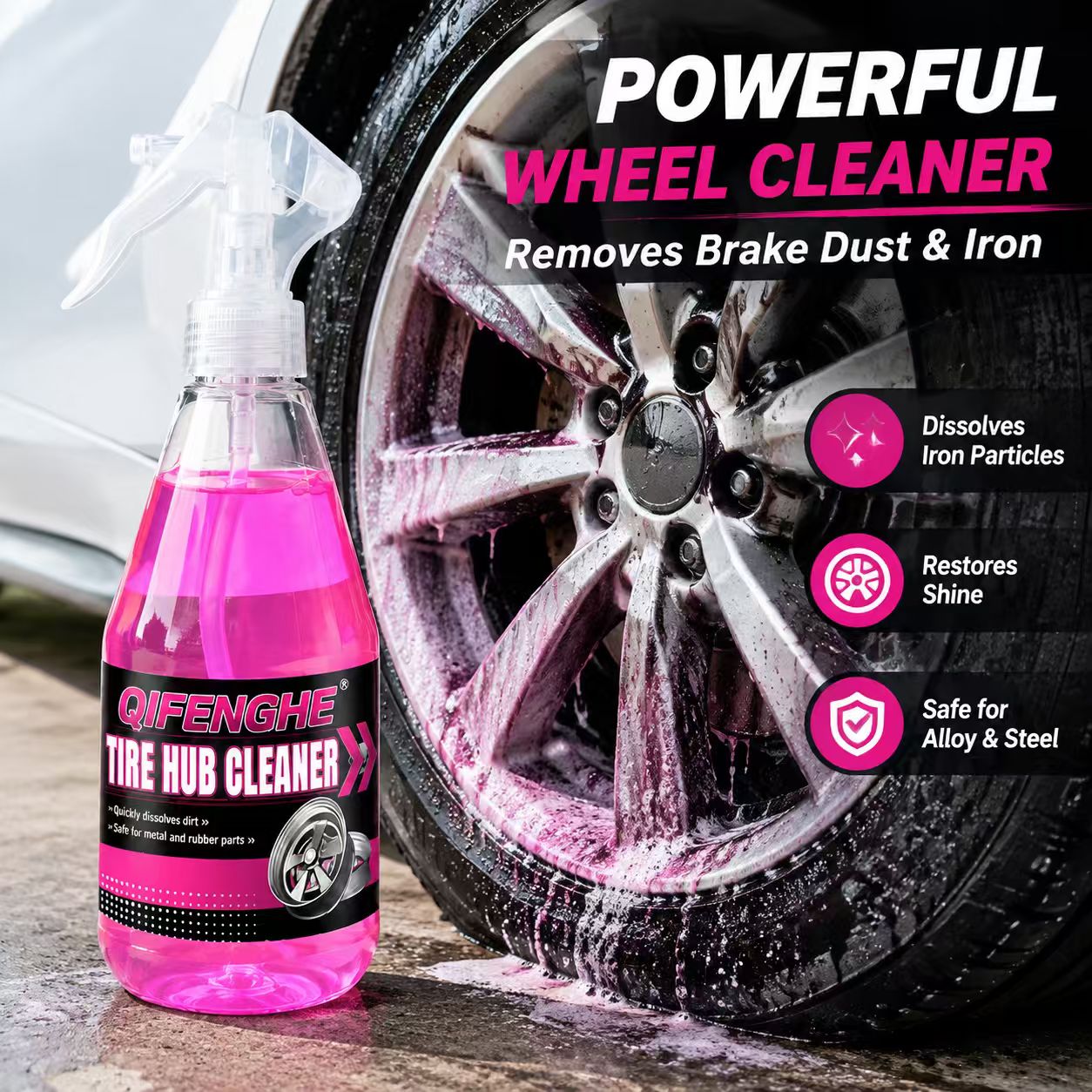 Powerful Wheel Cleaner Spray R - огляд і ціна Wheel Cleaner Alloy
