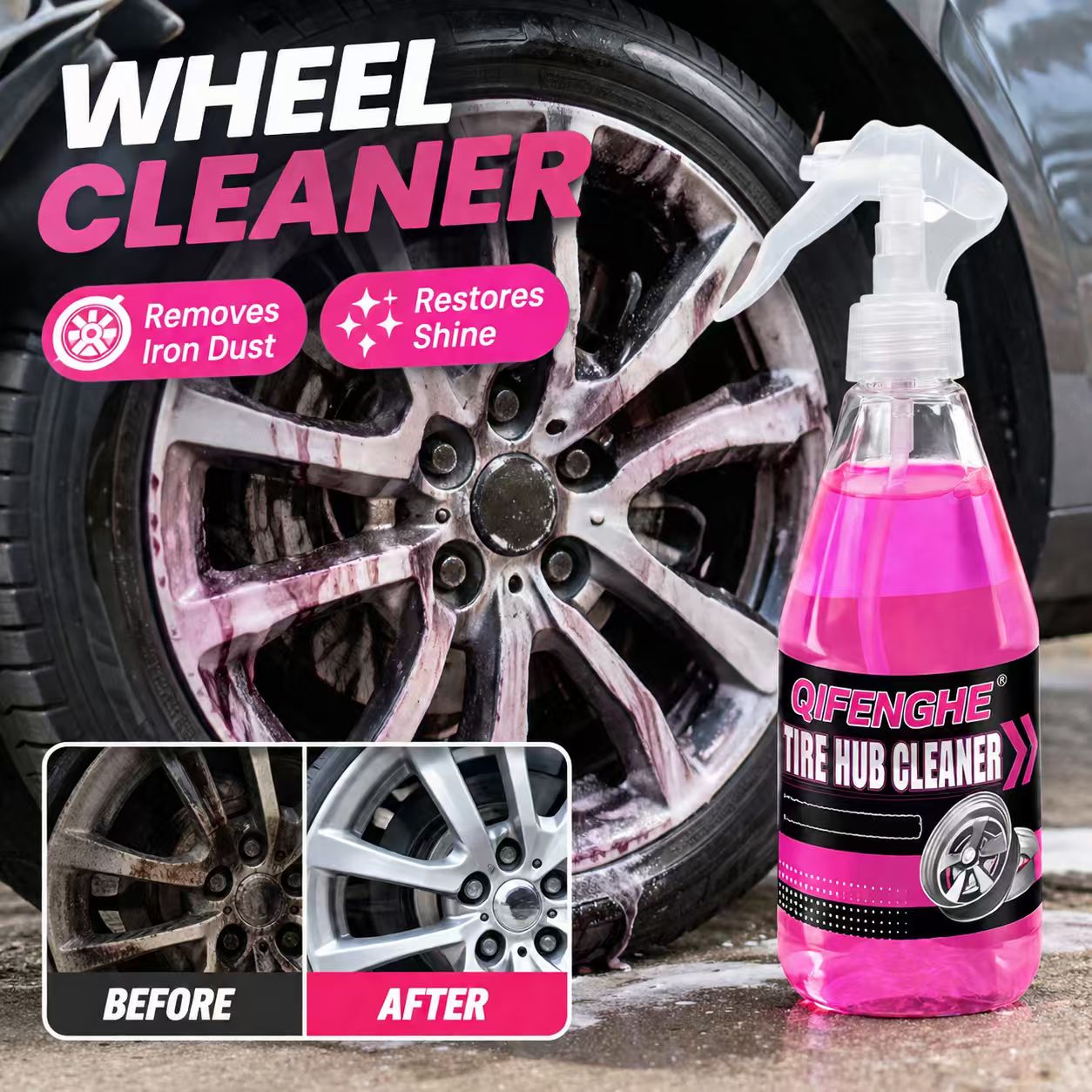 Powerful Wheel Cleaner Spray R - огляд і ціна Wheel Cleaner Alloy