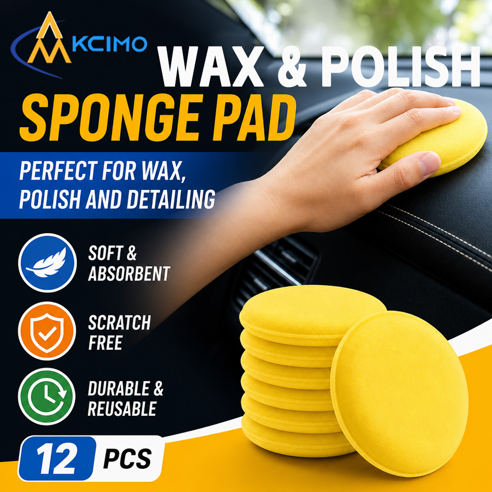 12Pcs Reusable Yellow Round Po - огляд і ціна Wax Applicator Pad